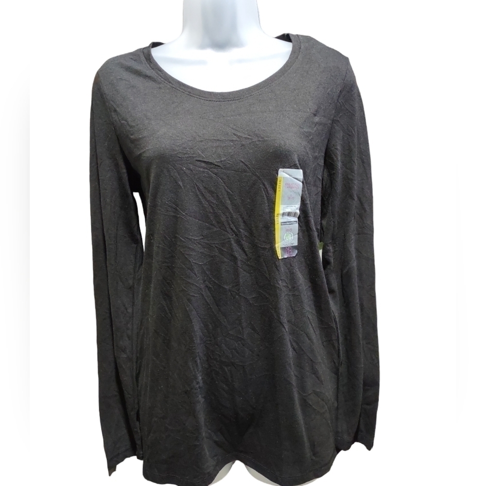 No Boundaries Juniors Black Long Sleeve Tee Shirt Large
